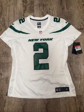 NFL Women’s White & Green New York #2 Jersey